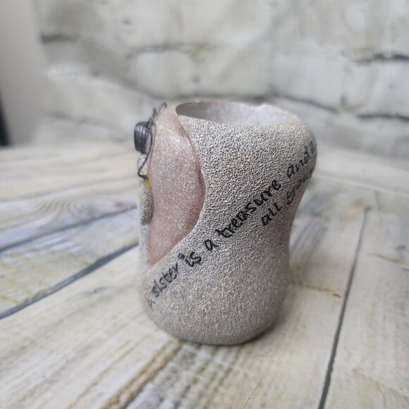 Artstone by Carson Sisters Votive Tea Light Candle Holder A Sister Is A Treasure - Picture 2 of 6